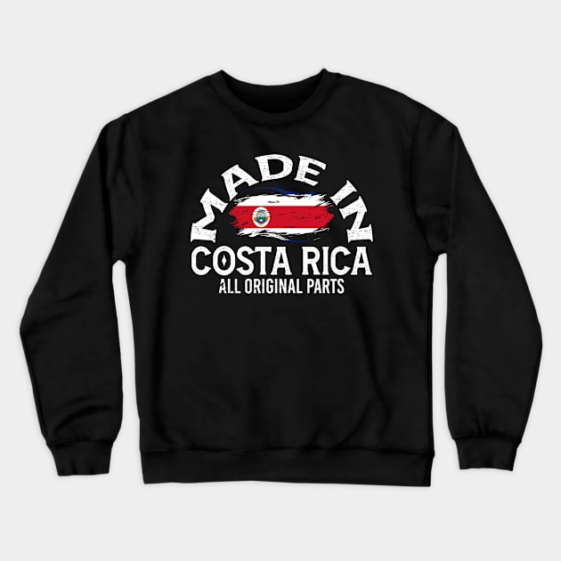 Born in Costa Rica Crewneck Sweatshirt by JayD World